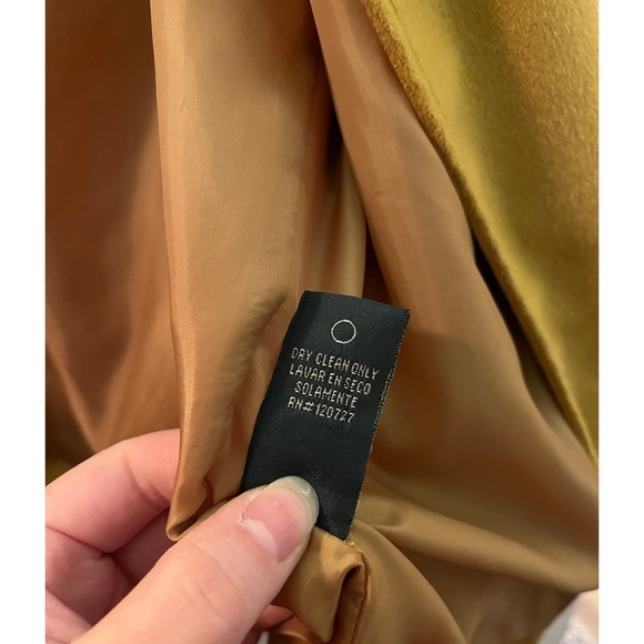 🌟Vintage Harve Bernard Cute Dark Yellow 100% Wool Winter Fall Autumn Coat XL🌟 - Picture 6 of 8